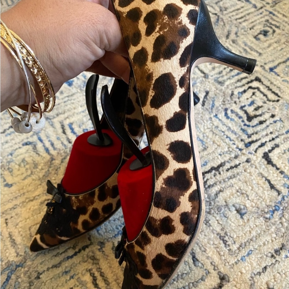 D&G Leopard Print Kitten Heels - Picture 3 of 7